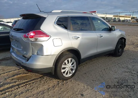 2016 Nissan Rogue S z USA, uszkodzony, nr VIN KNMAT2MV7GP595640